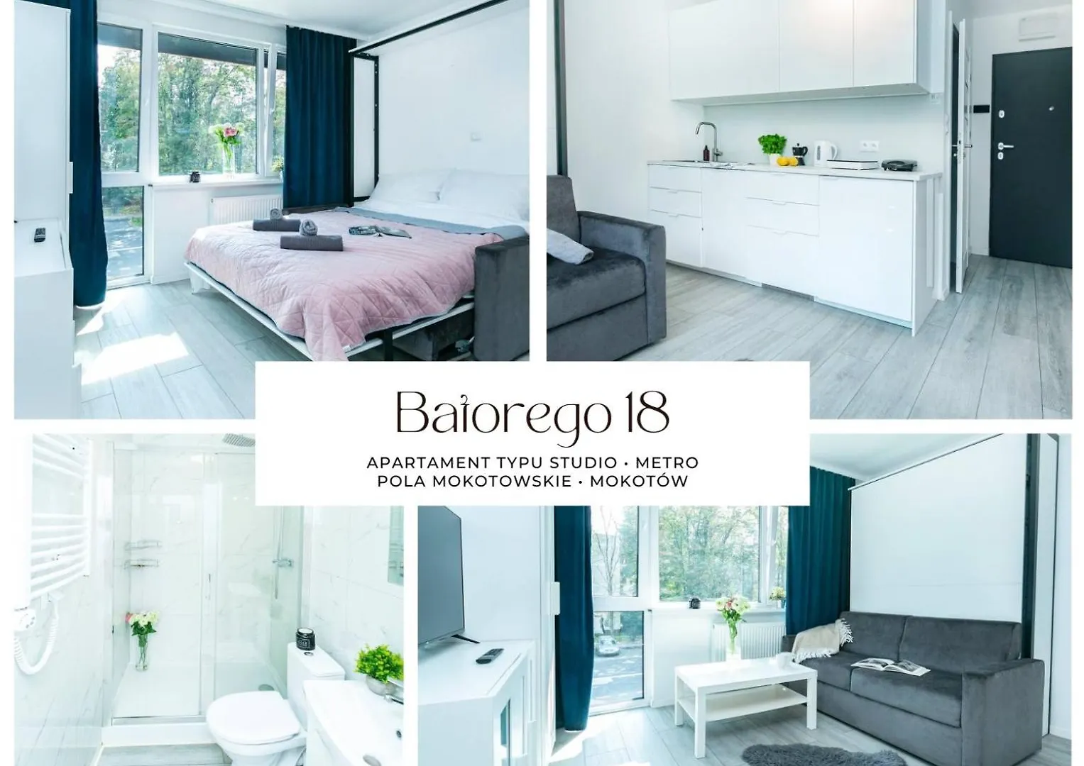 Apartament Batorego 18 - Yellow - Stacja Metra 300M - Underground Station 300M - Better Rental Warszawa